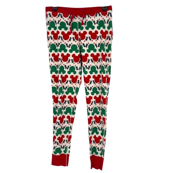 Hanna Anderson Disney Mickey Holly Christmas Organic Cotton Pajama Set - Picture 3 of 16
